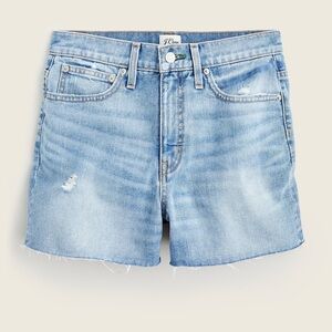 J Crew Slouchy Boyfriend Cut Off Denim Shorts in Cruise Wash size 28